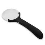 Håndlup 2,5X/6X forstørrelse Ø88/Ø21 mm linse og 2xLEDs